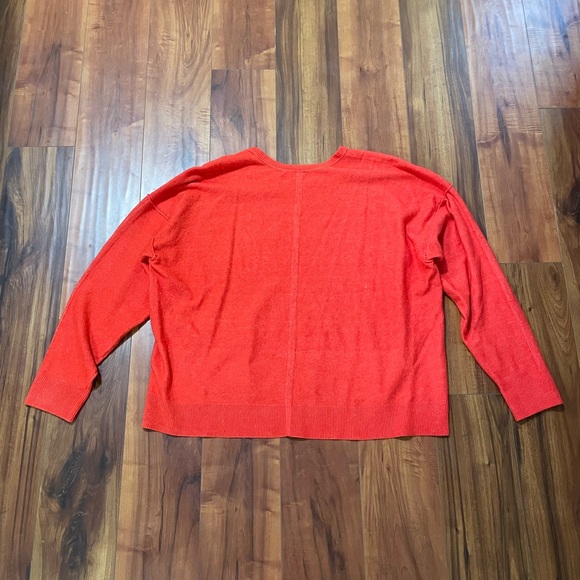 Free People Vibrant Red Knit Sweater - Picture 3 of 3